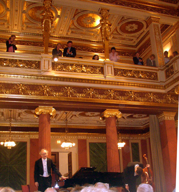 VIENNA: We concluded our tour of Vienna with the thrill of hearing pianist Alfred Brendel and his cellist son Adrian play an all-Beethoven concert the famed Musikverein concert hall as part of the annual Vienna Festival. We saw a lot of other splendid sights in Vienna, but the photographs fell victim to our broken memory card. One more good reason to go back.