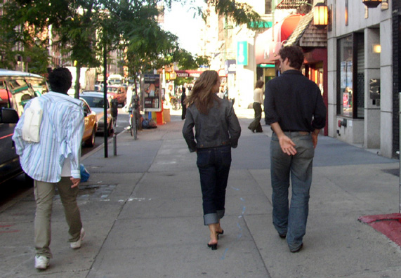 NEW YORK: Back through London to New York, to visit a few days with daughter Megan and her boyfriend Steve. Walking down the street in their Soho neighborhood.