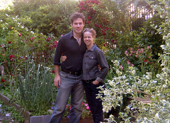 NEW YORK: They took us to a local Tribeca community garden.