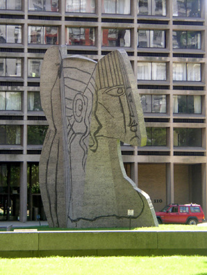 NEW YORK: On another walk we came across this Picasso sculpture on the grounds of New York University in Greenwich Village.