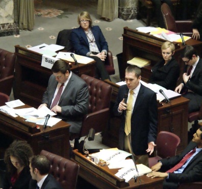 Mock floor debate.