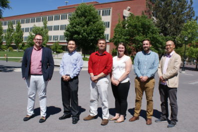 Miles Sari (Communication), Taewoo Kang (Political Science), Matthias Baudinet (History), Kimberly Lackey (School of Biological Sciences), Daniel Mueller (Political Science), and Youngki Woo (Criminal Justice). Graduate Fellows not pictured are Matt Newsom (Anthropology) and Rebecca Evans (School of Biological Sciences), who are currently conducting fieldwork.