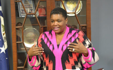 Kiantha Duncan speaking. 