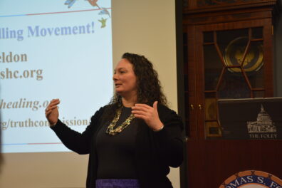 Teresa Sheldon speaking. 