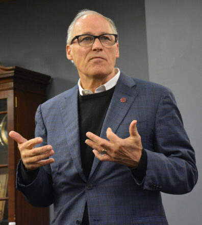 Jay Inslee speaking. 