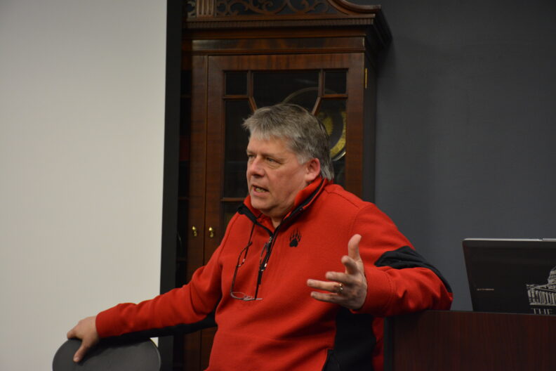 Rusty McGuire speaking. 