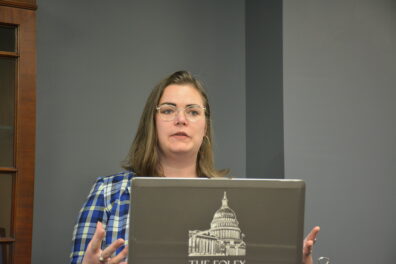 Emily LaRosa speaking. 