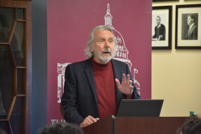 Lawrence Pintak speaking. 