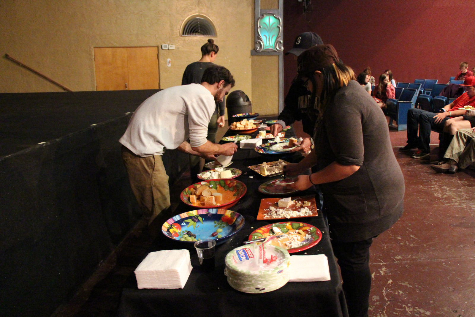 Guests at the snack bar.