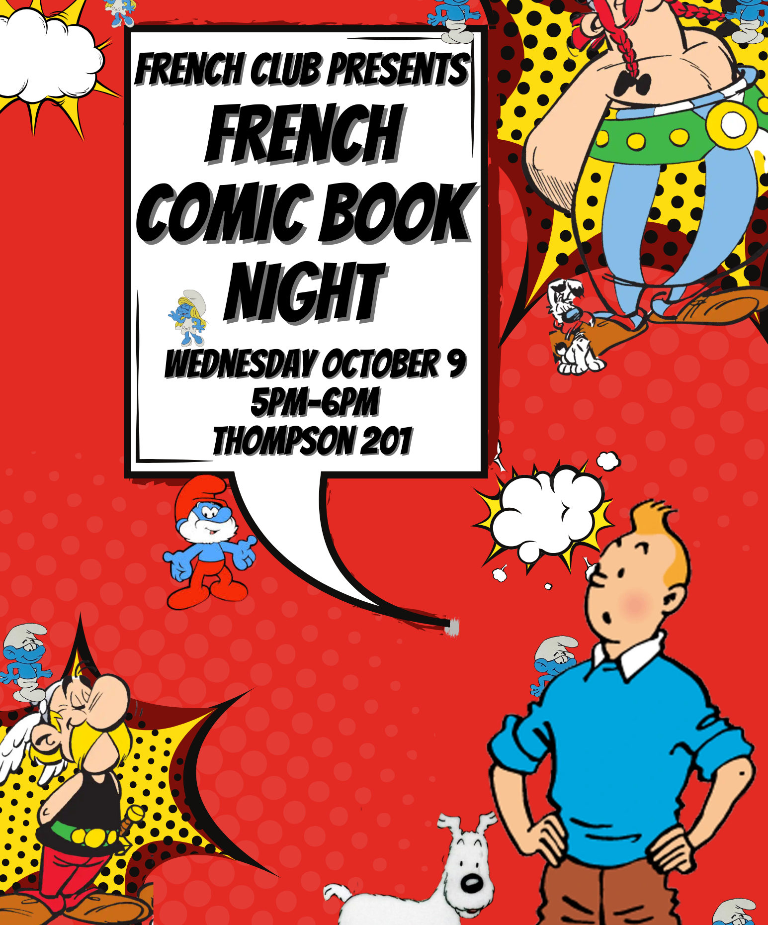 French club presents: French comic book night