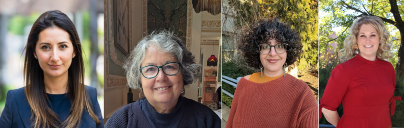 Etna Ávalos, Vilma Navarro-Daniels, Begoña de Quintana Lasa, and Amanda Hussein