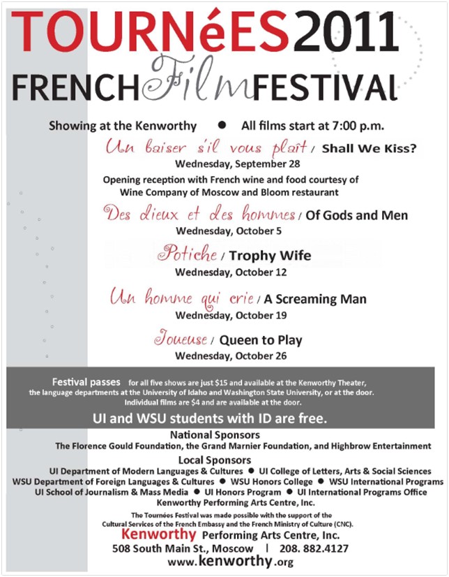Palouse French Film Festival 2011 Poster - Archival Image