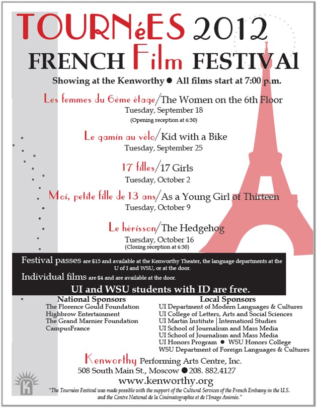 Palouse French Film Festival 2012 Poster - Archival Image