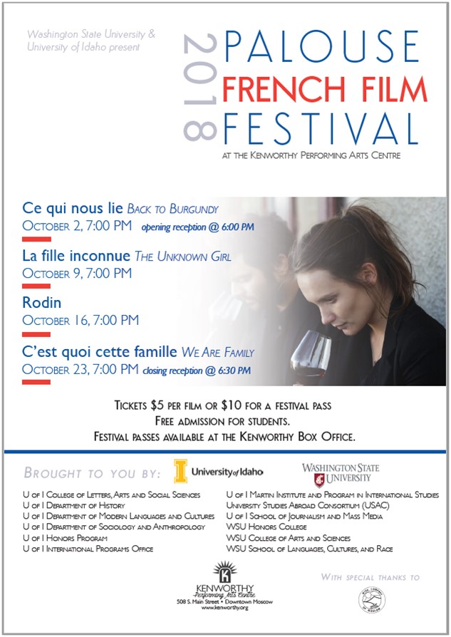Palouse French Film Festival 2018 Poster - Archival Image