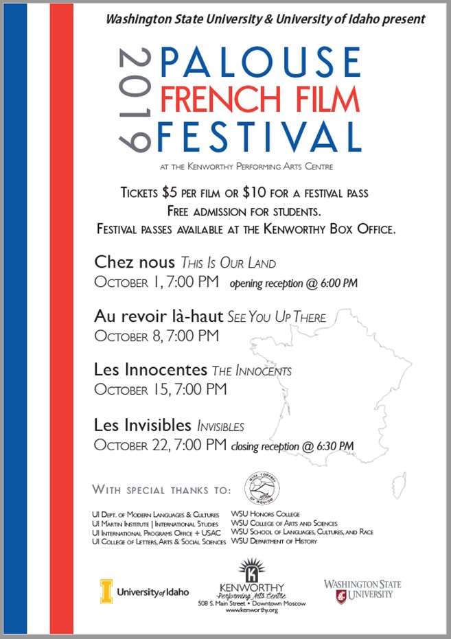 Palouse French Film Festival 2019 Poster - Archival Image