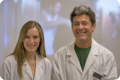 Lois James, left, and Bryan Vila