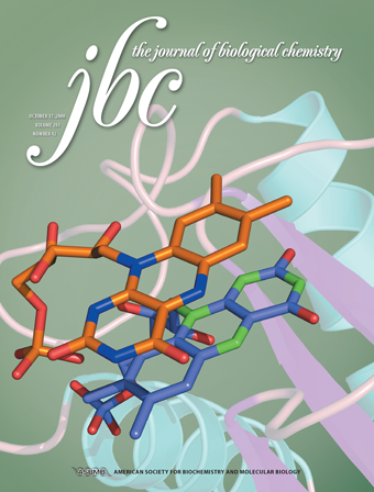 Journal cover: The Journal of Biological Chemistry.