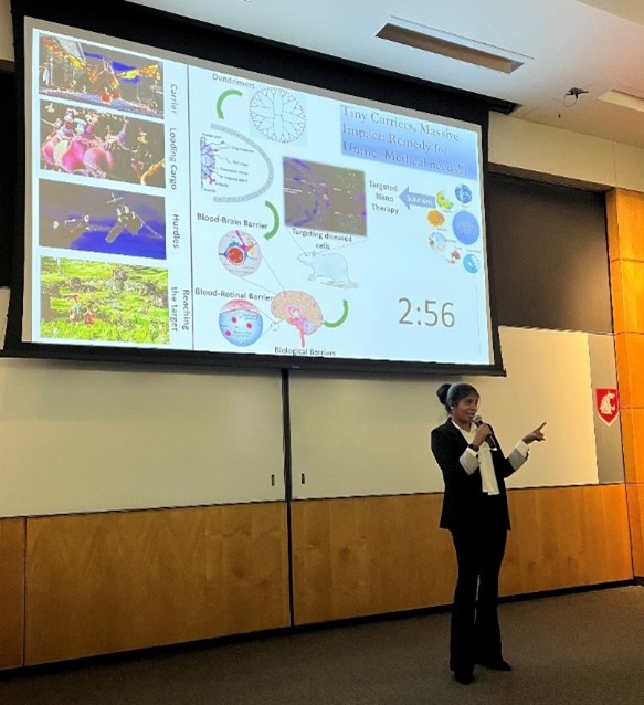 Shamila Gopalakrishnan presenting her thesis