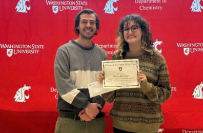 Left to right: Ian Haltom and Olivia Bahhage