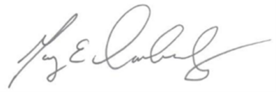 Chair's signature
