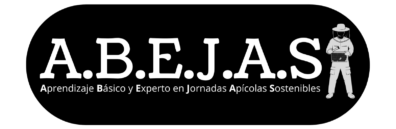 Logo for video series called Abejas