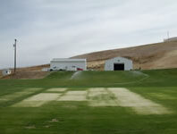 Research plots with buildings.