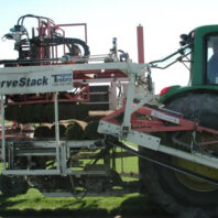 Equipment at a sod farm.
