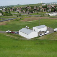 Buildings and plots.