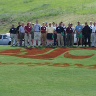 A crowd at a field day.