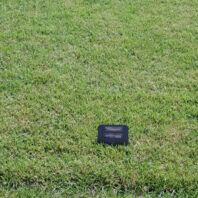 Turf plot with a marker.