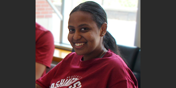 Liyon Mehari, member of the 2021-25 cohort of MIRA student scholars.