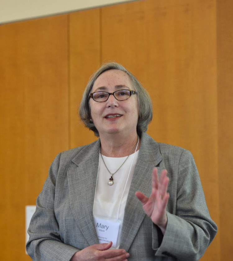 Vice Provost Mary Wack speaking at May 2016 Assignment Design Workshop