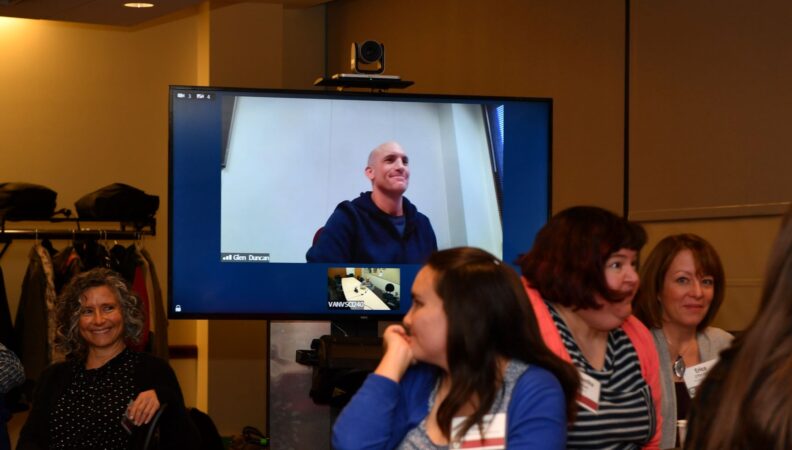 Nutrition and Exercise Physiology being recognized via Zoom.