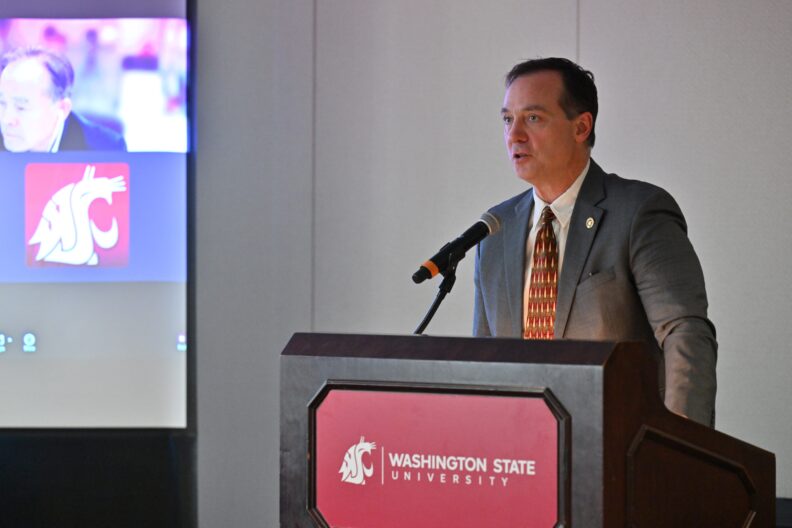 Vice Provost Bill Davis speaking at 2024 Celebration of Assessment Excellence