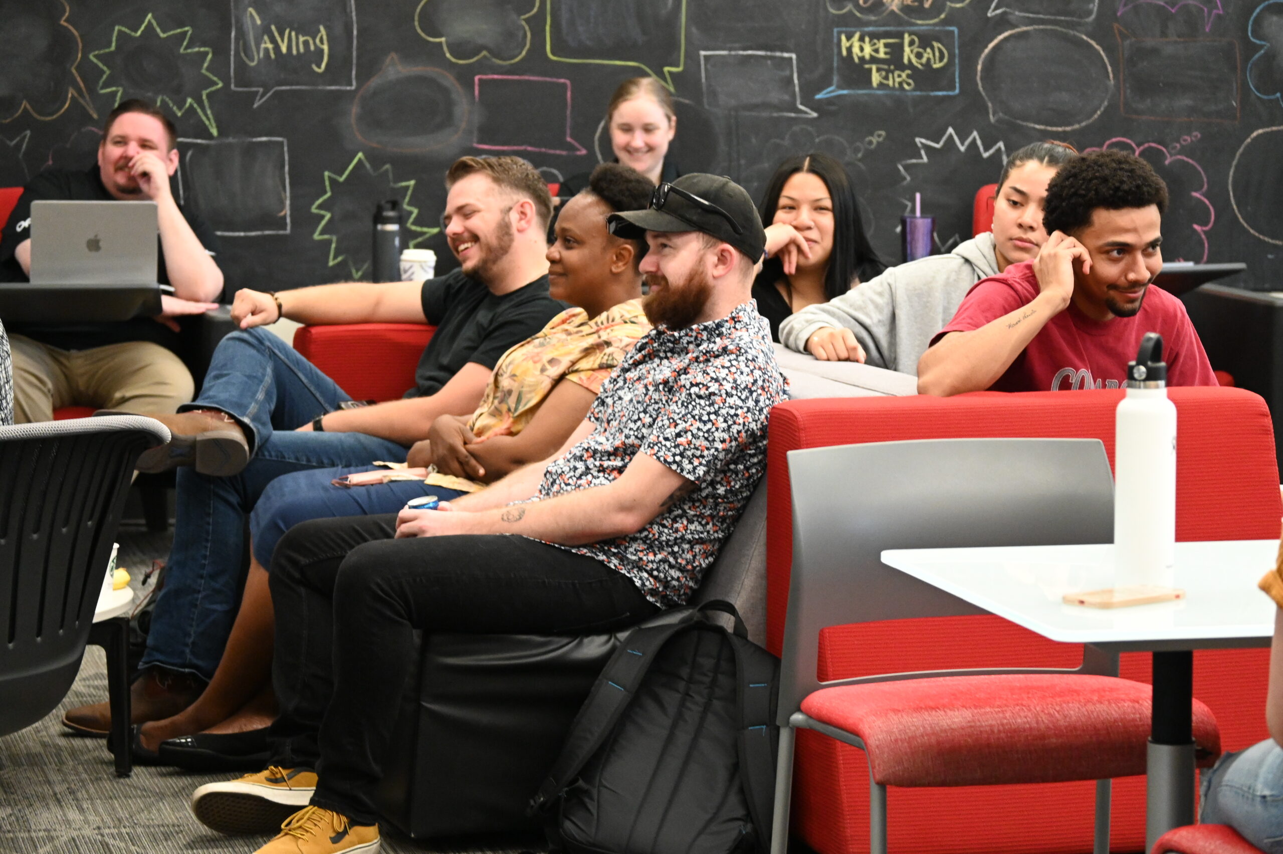 Students studying in the OAE Commons.