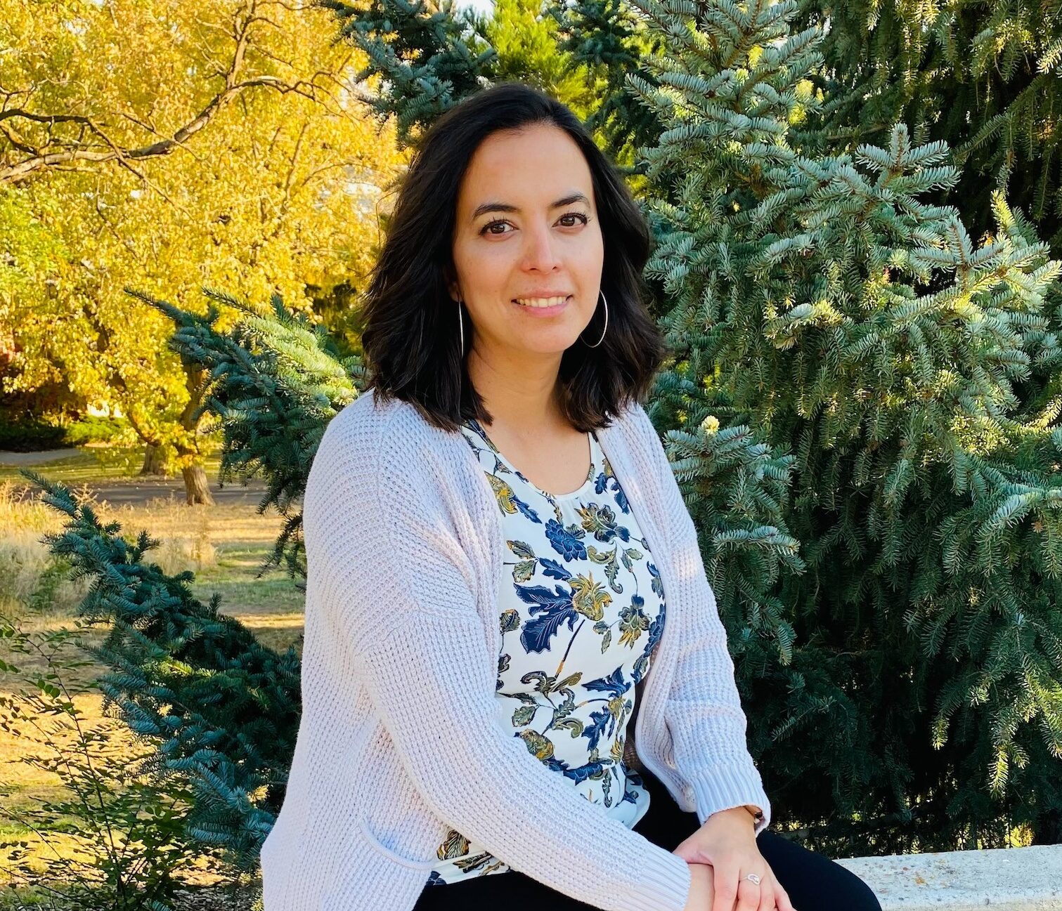 Transfer student Jesenia Larios.