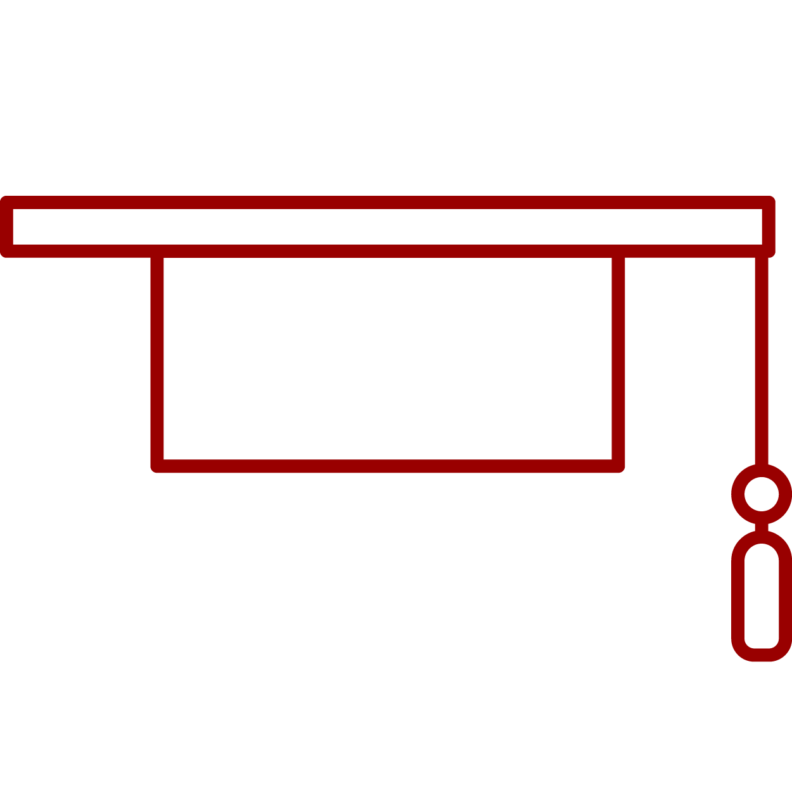 Graduation cap signifying the NACE career readiness competency “Career & Self-Development.”