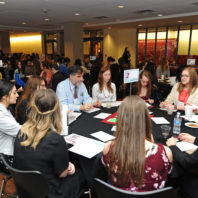 Rich Zack speaking to students at the freshman scholars progression 2018 event