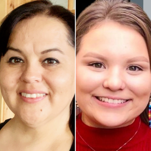 Shown from left to right are Udall award winners for 2021: Jonnie Bray and Frances Ward.