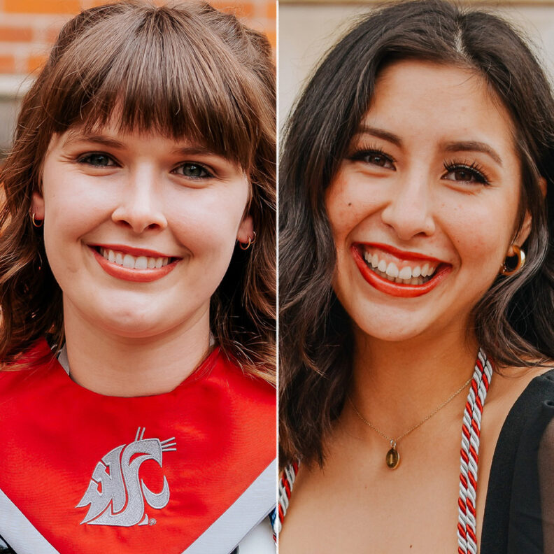 Shown from left to right are Fulbright award winners for 2022: India Dykes and Lauren Hudson.
