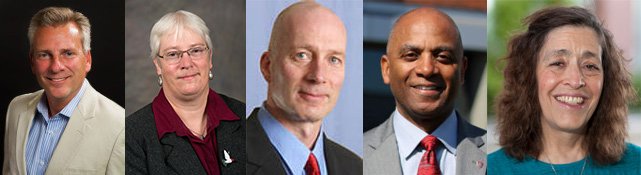 Collage showing advisory board members as of fall 2024.