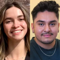 Goldwater 2025 recipients Eva Rickard (left) and Jo Castaneda Gonzalez (right).
