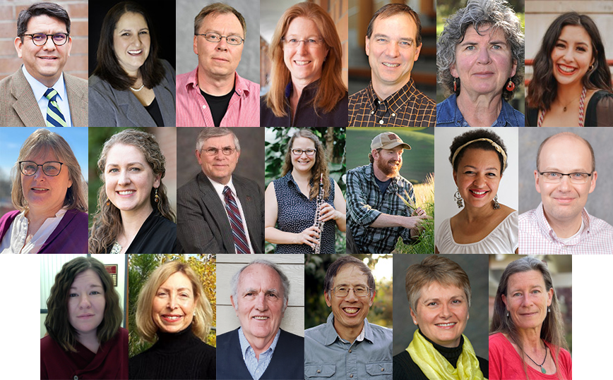 Collage showing the members in the fall 2025 Fulbright Campus Review Committee.