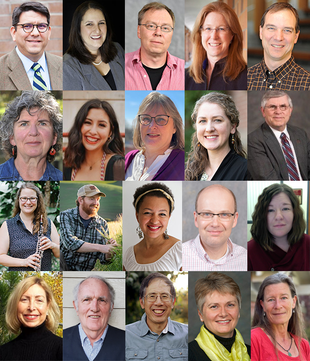 Collage showing the members in the fall 2025 Fulbright Campus Review Committee.