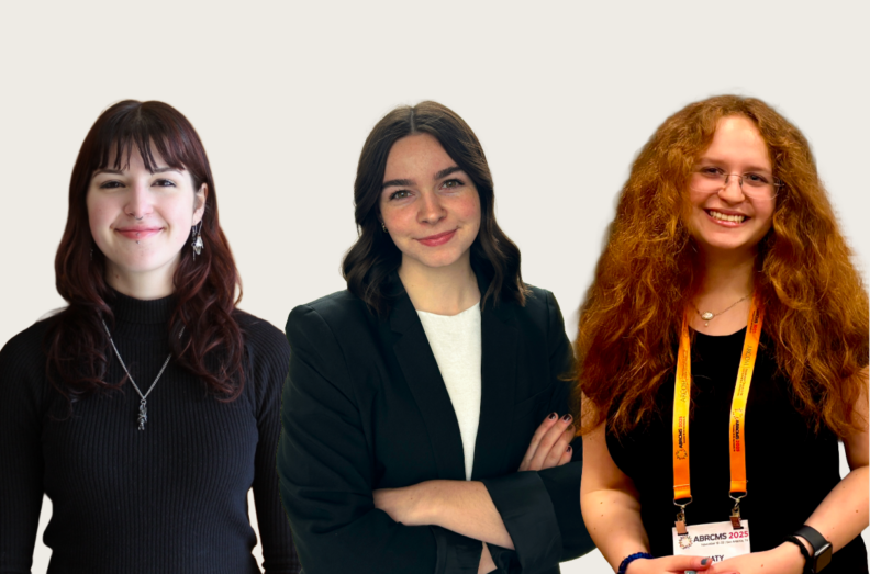 A composite featuring closeups of Nicole Diefenbach, Taylor Page, and Katy Touretsky.