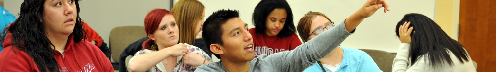 A student answers a professor's question during a course lecture at Washington State University.