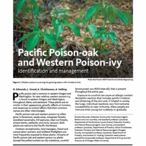 Pacific Poison- oak and Poison-ivy: Identification and Management