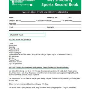 4-H Shooting Sports Record Book