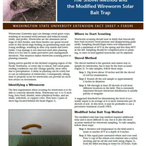 Wireworm Scouting: The Shovel Method and Modified Wireworm Solar Bait Trap