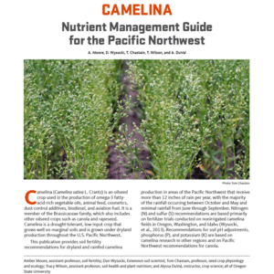 Camelina Nutrient Management Guide for the Pacific Northwest